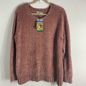 Orvis  Rose Pink Chenille Sweater